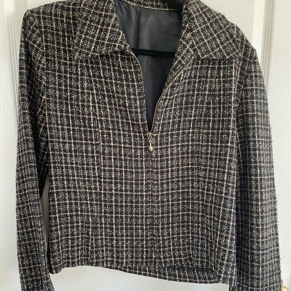 Tweed-like Full-Zip Jacket - Picture 1 of 2